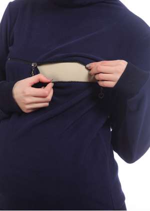 Пуловер для беременных и кормления