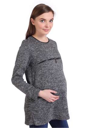 Пуловер для беременных и кормящих