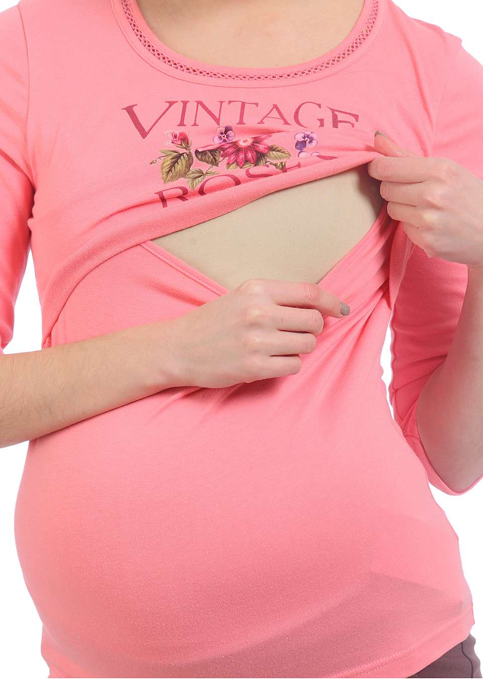 Блуза  для беременных и кормящих Винтаж