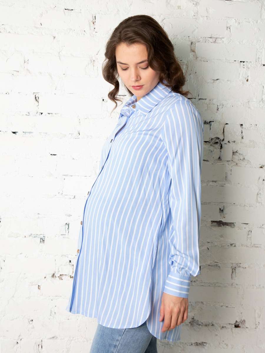 Рубашка  для беременных оверсайз Фиона Light
