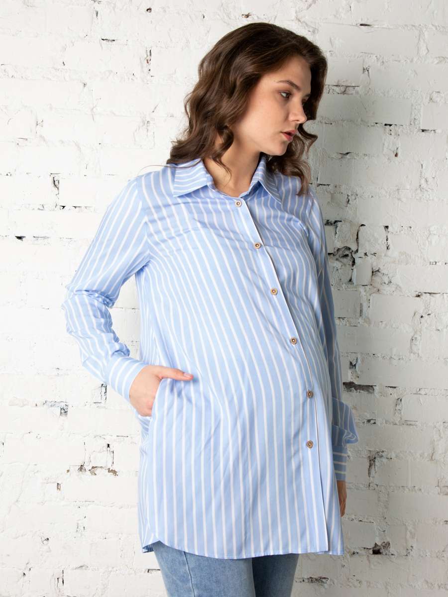 Рубашка  для беременных оверсайз Фиона Light
