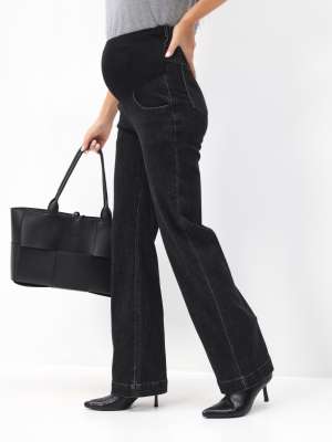 Джинсы для беременных прямые