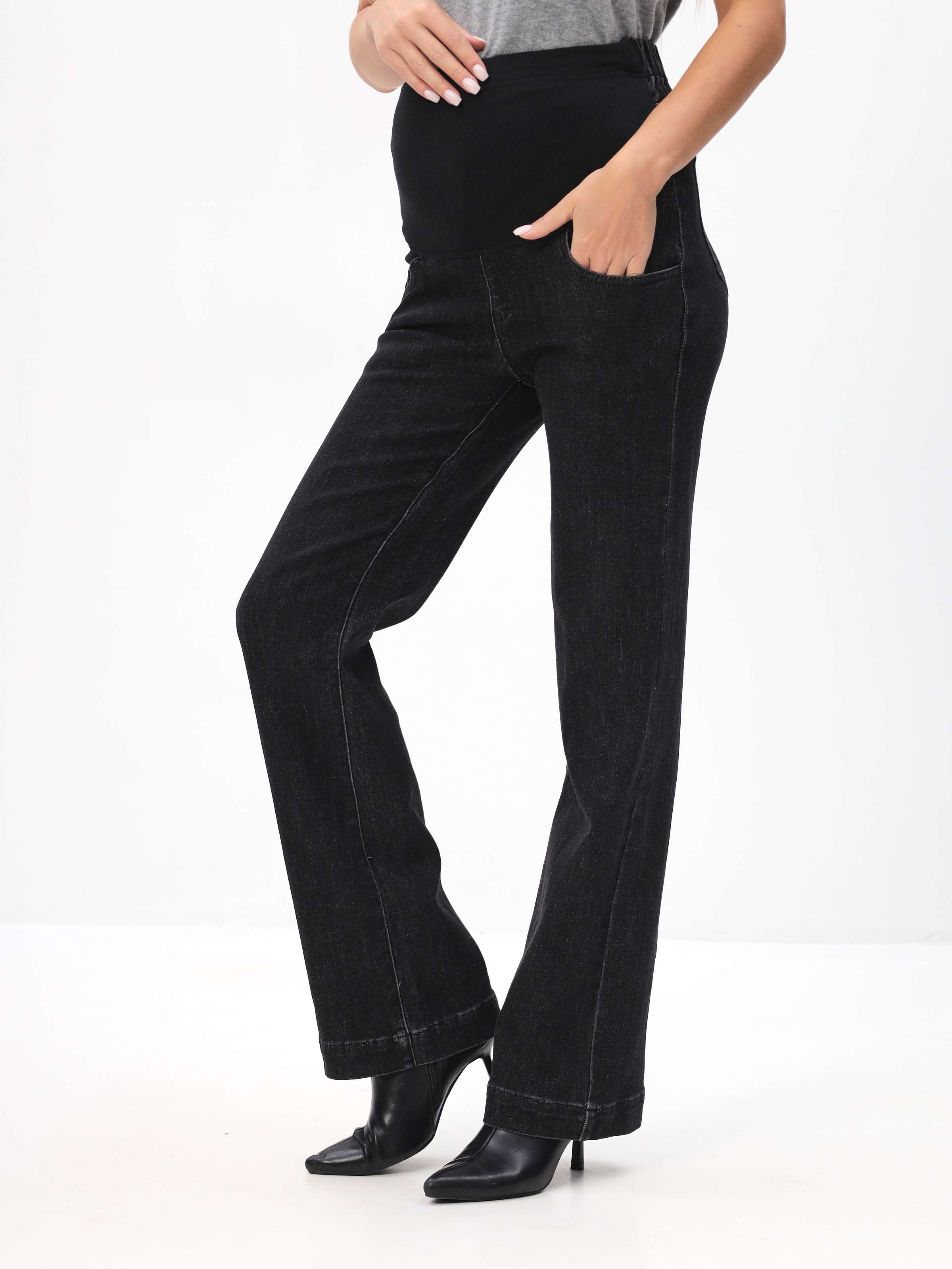 Джинсы для беременных прямые