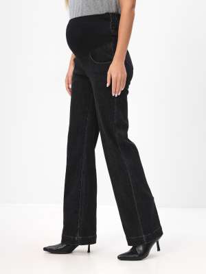 Джинсы для беременных прямые