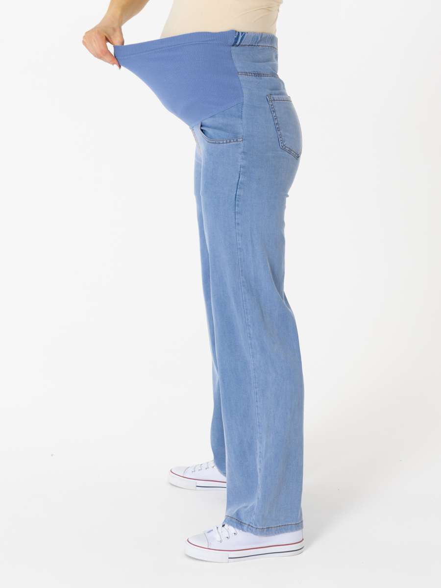 Джинсы для беременных облегченные прямые