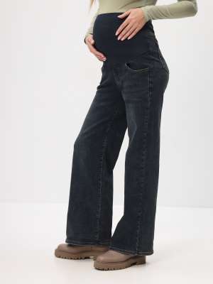 Брюки (Джинсы) для беременных утепленные  клеш