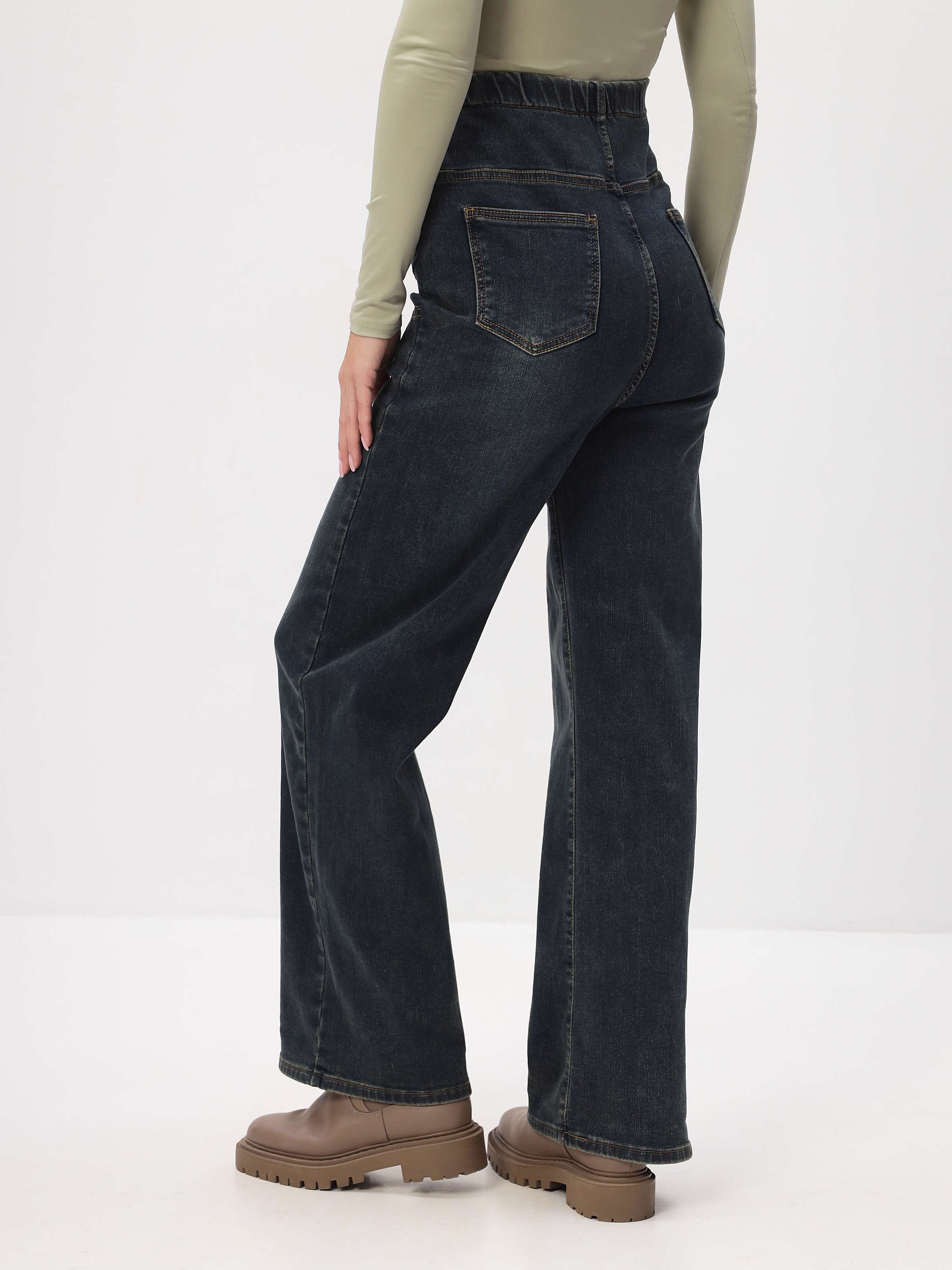 Брюки (Джинсы) для беременных утепленные  клеш