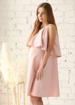 Платье с воланом для беременных