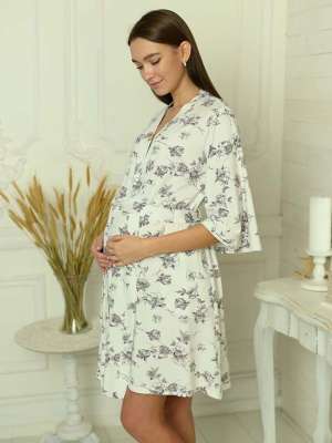 Халат на запах для беременных и кормления