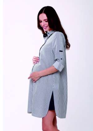 Платье на пуговицах для беременных