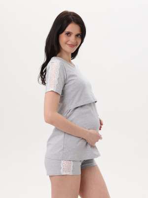 Пижама для беременных  для беременных с шортами