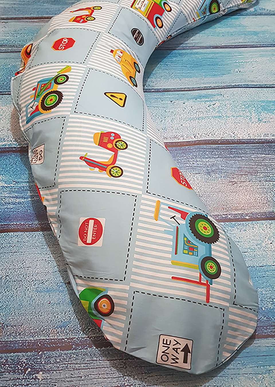 Подушка для беременных LeJoy Premium 190см Машинки